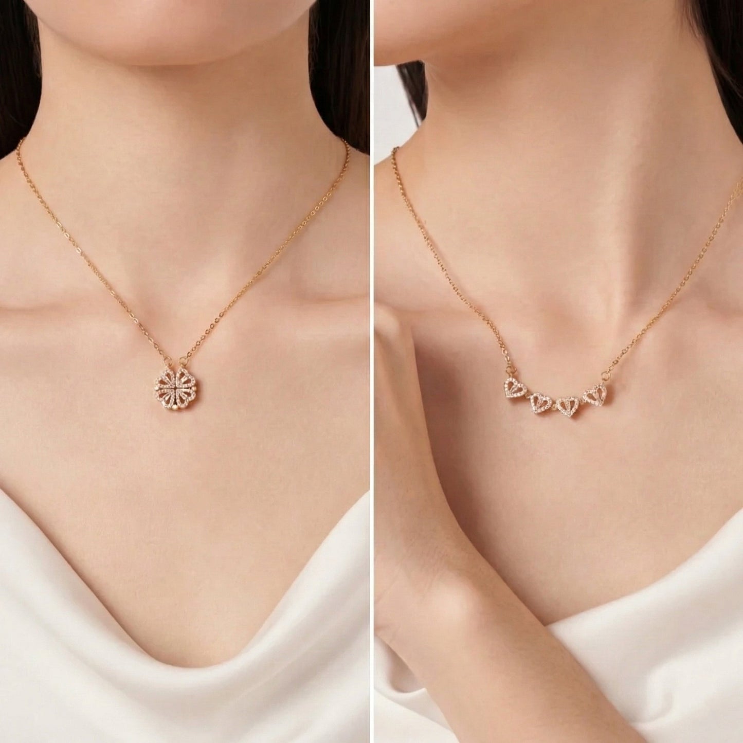 Rosas Eternas y Collar de Suerte