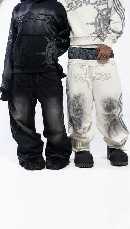 Urban  White Leopard Tracksuit Set By LAURHALF®