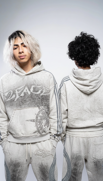 Urban  White Leopard Tracksuit Set By LAURHALF®