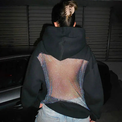 Cutout Back Hoodie by Laurhalf