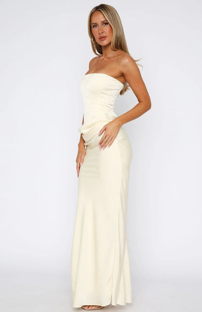 Satin Flow Long Maxi Dress