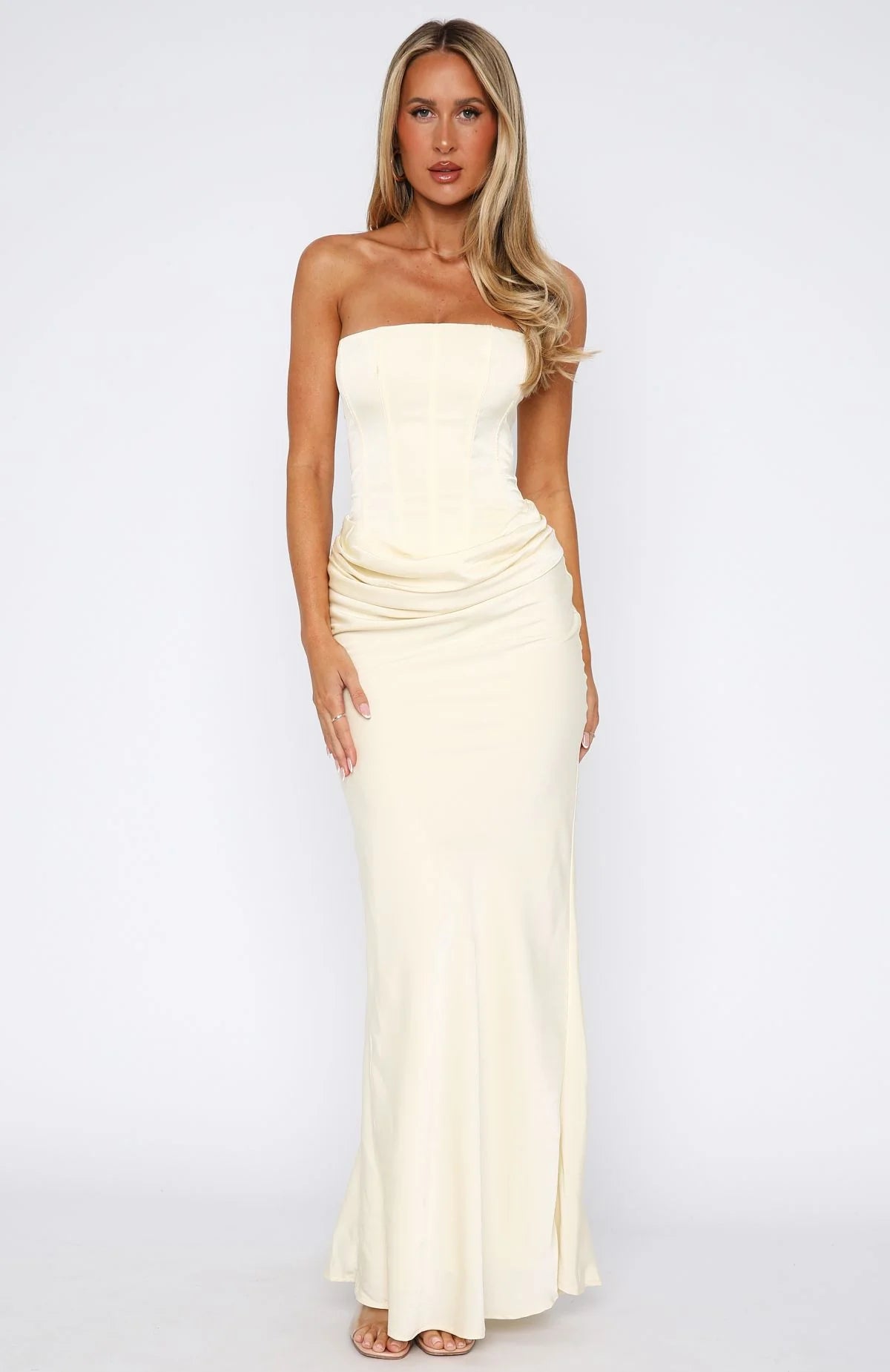 Satin Flow Long Maxi Dress